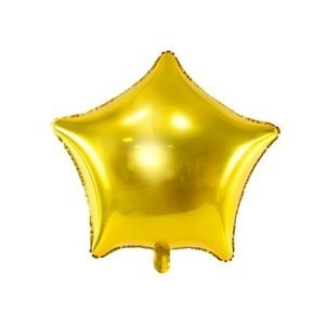 Foliový balonek hvězda zlatý 70 cm