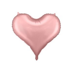 Foliový balonek srdce světle růžové 75 x 64,5 cm
