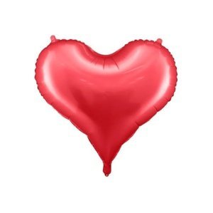 Foliový balonek srdce červené 75 x 64,5 cm