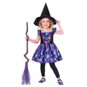 Dětský EKO kostým čarodějka 4 až 6 let - Vel. 104 - 116 cm