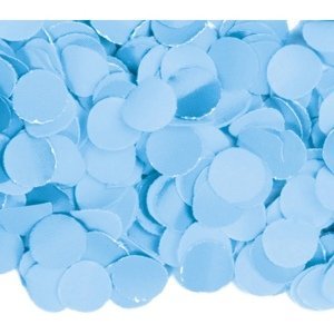 Konfety papírová kolečka modrá baby blue - 1 000 g