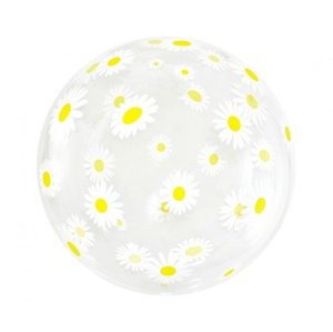 Balonek bublina s potiskem - Kopretiny 51 cm