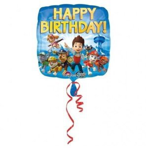 Foliový balonek Tlapková patrola Happy Birthday 43 cm