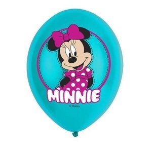 Latexové balonky Minnie Mouse barevný potisk 27 cm - 6 ks
