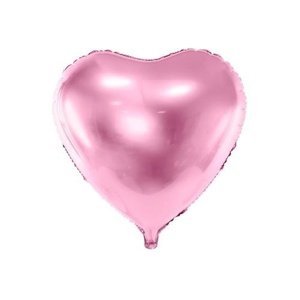 Foliový balonek srdce světle růžové 61 cm