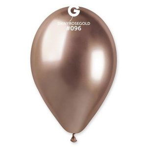 Latexový balonek chromový rose gold 33 cm