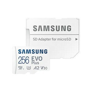 Samsung micro SDXC 256GB Evo Plus + SD adaptér