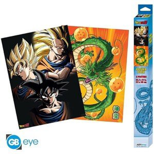 Set 2 plakátů Dragon Ball - Goku & Shenron (52x38 cm)
