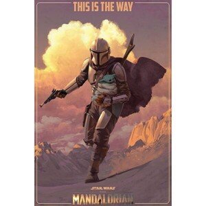 Plakát Star Wars: The Mandalorian - On The Run (259)