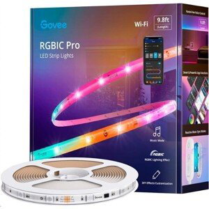 Govee WiFi RGBIC Smart PRO LED pásek extra odolný, 3m