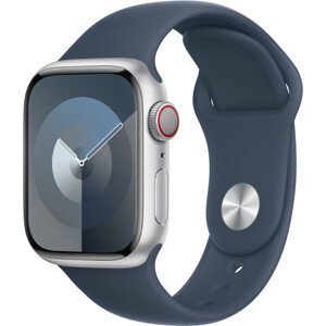 Apple Watch 41/40/38mm bouřkově modrý sportovní řemínek M/L