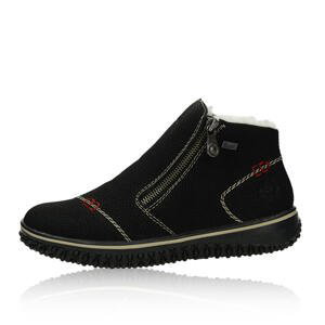 Rieker dámské zateplené kotníkové boty - černé - 37