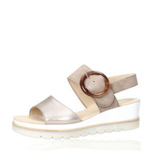 Gabor dámské stylové sandály - béžovo zlaté - 39