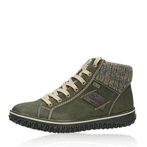 Rieker dámské zateplené kotníkové boty - zelené - 38
