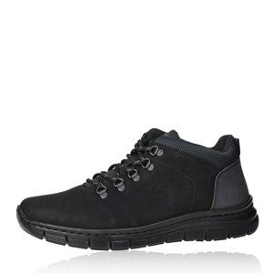 Rieker pánské komfortní kotníkové boty - černé - 40