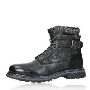 Dockers pánské kožené kotníkové boty na zip - černé - 40