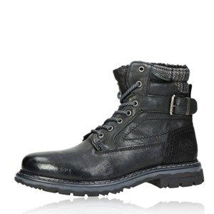 Dockers pánské kožené kotníkové boty na zip - černé - 41