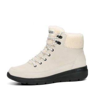 Skechers dámské semišové kotníkové boty na zip - bílé - 36