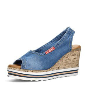 Robel dámské stylové sandály - modré - 38