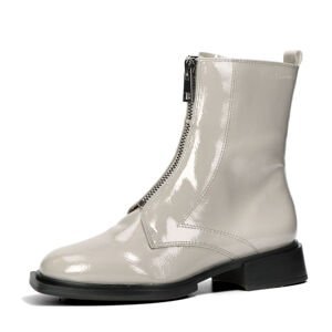 Tamaris dámské módní kotníkové boty na zip - šedé - 38
