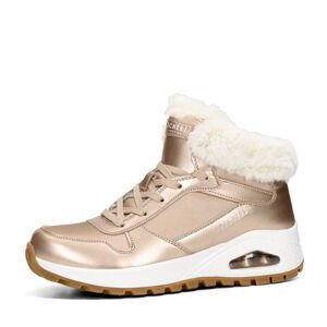 Skechers dámské komfortní kotníkové boty s kožešinou - bronzové - 36