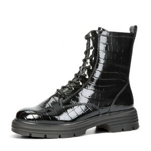 Tamaris dámské stylové kotníkové boty na zip - černé - 36