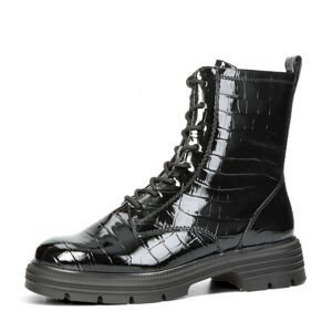 Tamaris dámské stylové kotníkové boty na zip - černé - 37