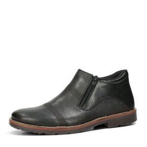 Rieker pánské kožené kotníkové boty - černé - 40