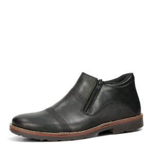 Rieker pánské kožené kotníkové boty - černé - 43