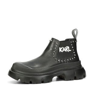 Karl Lagerfeld dámské stylové kotníkové kozačky - černé - 38