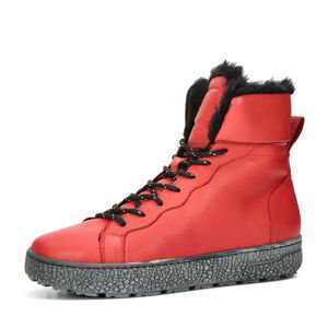 Robel dámské zimní kotníkové boty - červené - 37