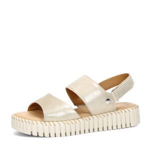 Tamaris dámské komfortní sandály - béžovo zlaté - 40