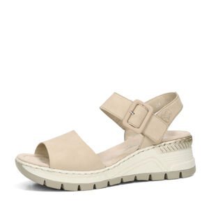 Rieker dámské komfortní sandály - béžové - 36