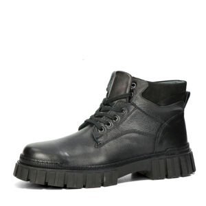 Robel pánské zimní kotníkové boty na zip - černé - 41