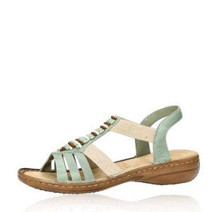 Rieker dámské komfortní sandály - zelené - 42