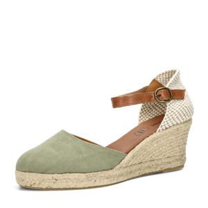 Robel dámské látkové sandály - zelené - 36
