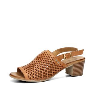 Robel dámské kožené sandály - hnědé - 39
