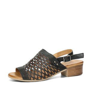 Robel dámské kožené sandály - černé - 39