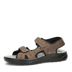 Jomos pánské kožené sandály - tmavohnědé - 45