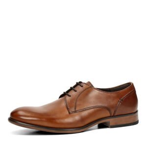 Robel pánské kožené společenské boty - hnědé - 40