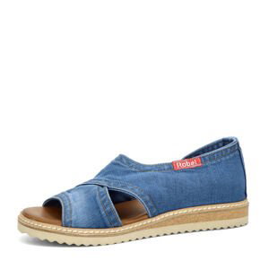 Robel dámské džínsové sandály - modré - 36
