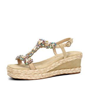 Alma en Pena dámské elegantní sandály - béžové - 36