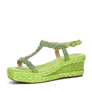 Alma en Pena dámské stylové sandály - zelené - 36
