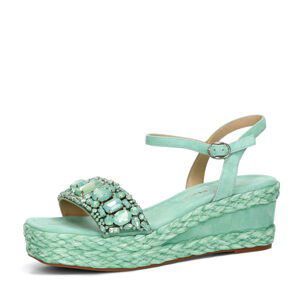 Alma en Pena dámské stylové sandály - zelené - 36