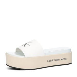 Calvin Klein dámské stylové pantofle - bílé - 40