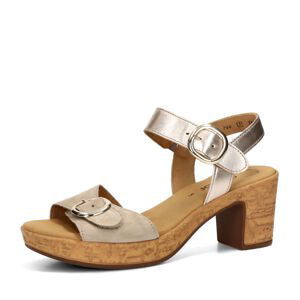 Gabor dámské komfortní sandály - béžovo zlaté - 37.5