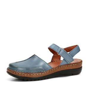 Robel dámské kožené sandály - modré - 37