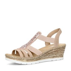 Rieker dámské stylové sandály - růžové - 40