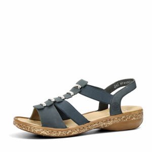 Rieker dámské pohodlné sandály - tmavomodré - 37