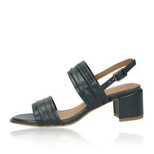 Tamaris dámské kožené sandály - tmavmodré - 40